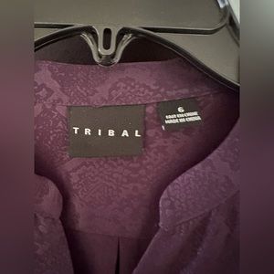 Tribal purple blouse